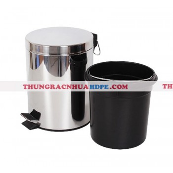  Thùng rác inox đạp chân