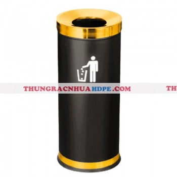 Thùng rác có biểu tượng bỏ rác bằng inox