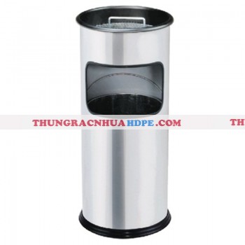 Thùng rác có gạt tàn tròn