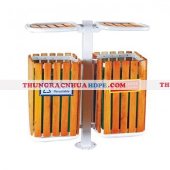 Thùng rác treo đôi