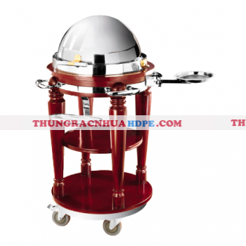 Bàn di động có nồi hâm nóng buffet tròn WY-17B