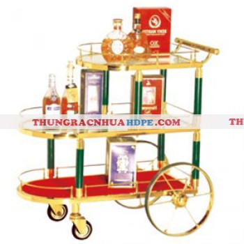 Kệ bày rượu có bánh xe loại cao cấp WY-34