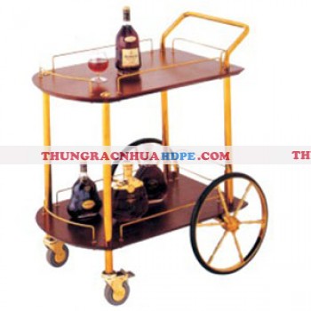 Kệ bầy rượu có bánh xe di chuyển