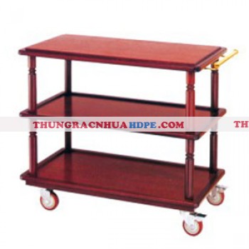 Xe phục vụ bàn bằng gỗ loại tốt