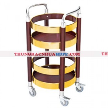 Xe đẩy bầy rượu hình tròn giá rẻ WY-96