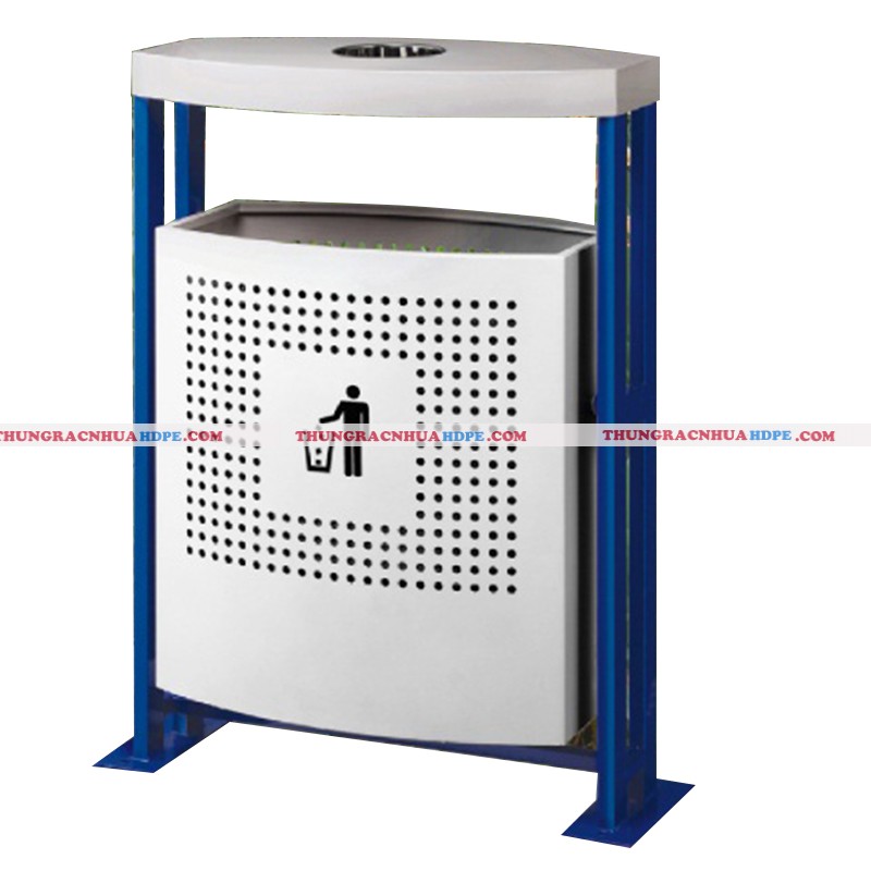 Th&ugrave;ng r&aacute;c kim loại ngo&agrave;i trời