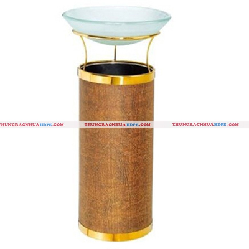 Th&ugrave;ng r&aacute;c khay thủy tinh