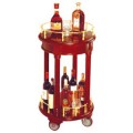 Xe trưng bày rượu 2 tầng bằng gỗ WY-14A