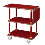 Xe đẩy phục vụ bàn bằng gỗ WY-07
