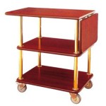 Xe đẩy phục vụ bàn ăn bằng gỗ giá rẻ 