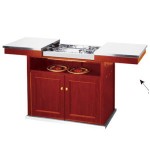 Tủ bếp gia đình di động có bàn ăn