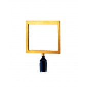 Bảng thông báo cắm trên cột chắn