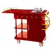 Bàn ăn có bếp di động bằng gỗ loại nhỏ 